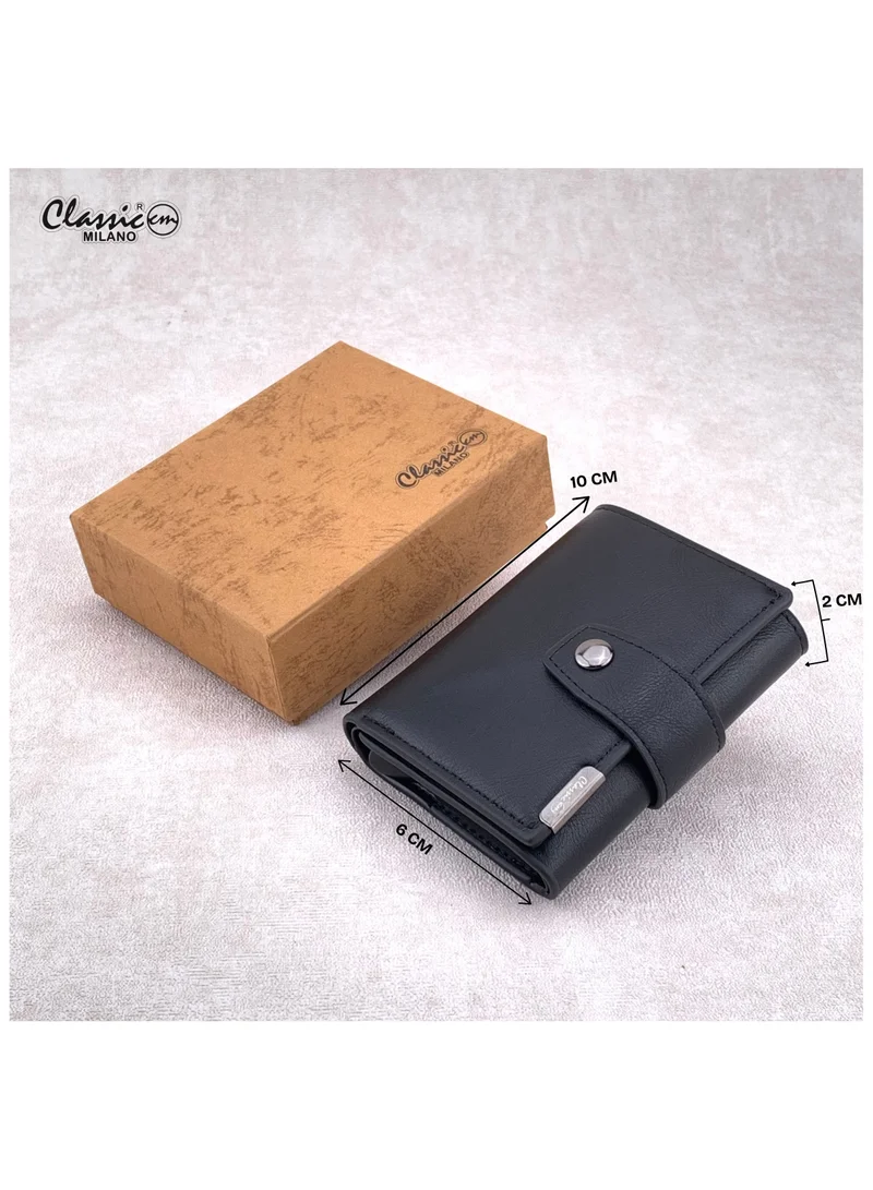 Classic Milano Black (K1802-G056) Classic Milano RFID Blocking Faux Leather Wallet for Men and Women | Card Holder Wallet Pop-up, Credit Card Holder for Men | Wallet for Men & Women’s Card Wallet for Men | Best Price UAE