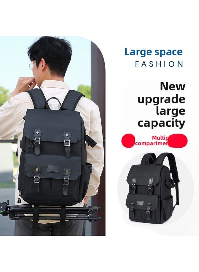 Canon SLR Camera Shoulder Camera Bag Outdoor Professional Waterproof Large Capacity Multifunctional Computer Bag Drone-Color:Oxford Cloth Drone Light Gray - Image 3