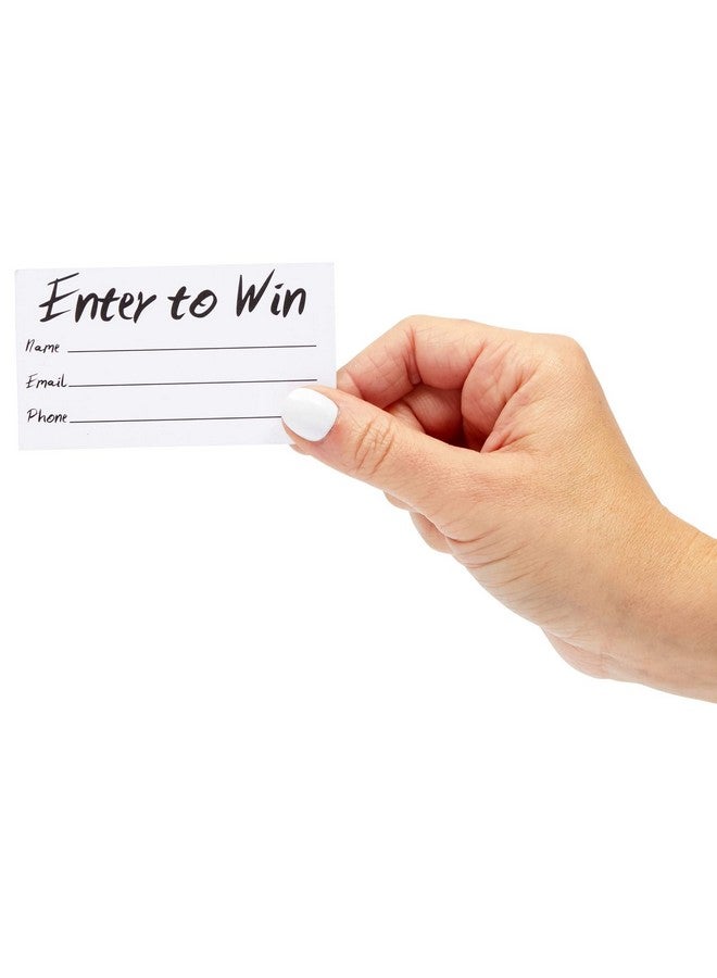 Juvale 200-Pack Enter To Win Cards, 3.5X2 White Entry Form Raffle Tickets Slips For Fairs, Contests, Ballots, Carnivals, Drawings, Auction Events, Prize Games, Fundraisers - Image 5