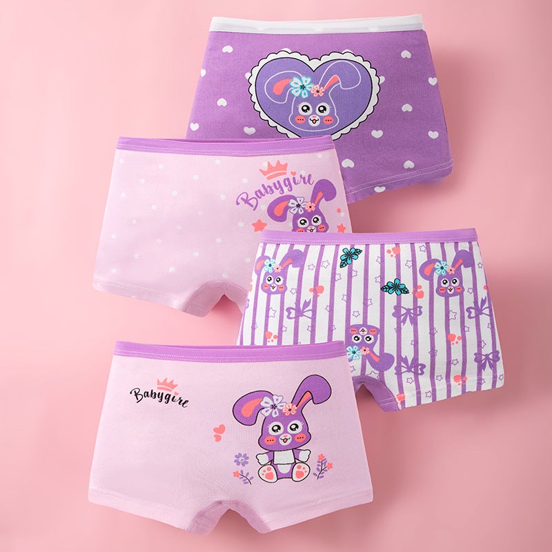 Summer Pure Cotton Girls Underwear 8012happy girl  - Image 5