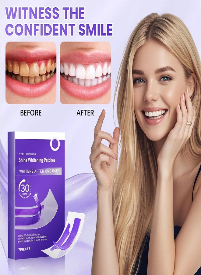 hadaclub Purple Teeth Whitening Strips, Enamel-Safe Sensitive Tooth Purple Kit, Coffee & Smoking Deep Stain Power Removal, Residue-Free Non-Slip(14pairs) - Image 3