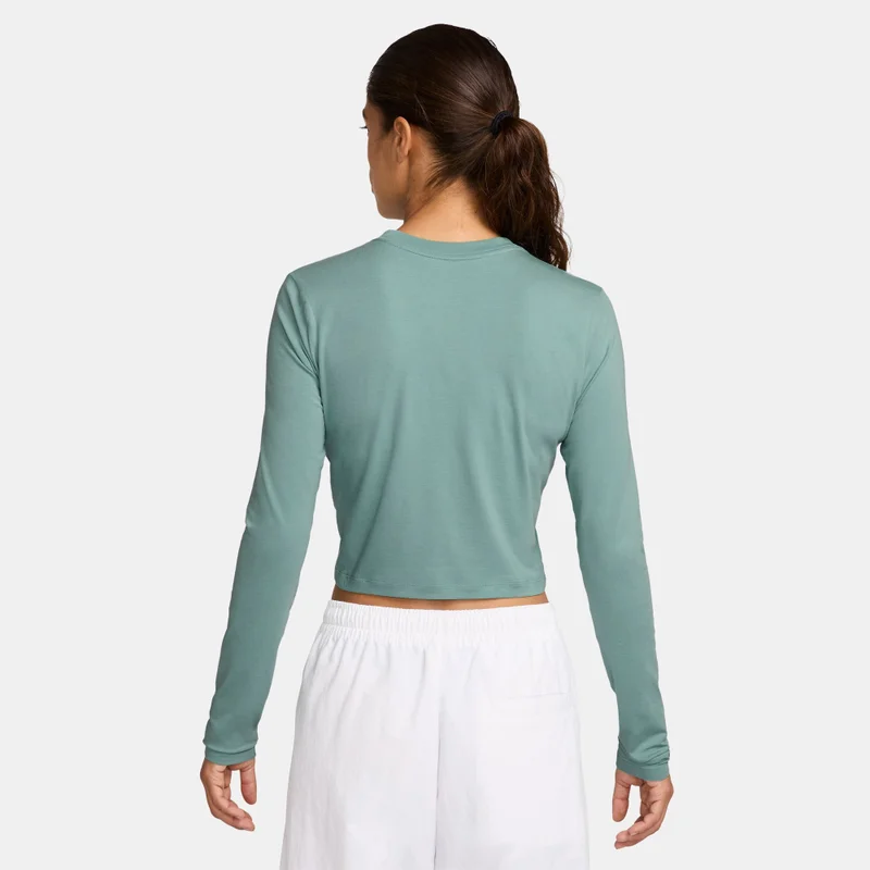 Nike Grey Women's Sportswear Chill Knit Crop Top for Women | Best Price UAE