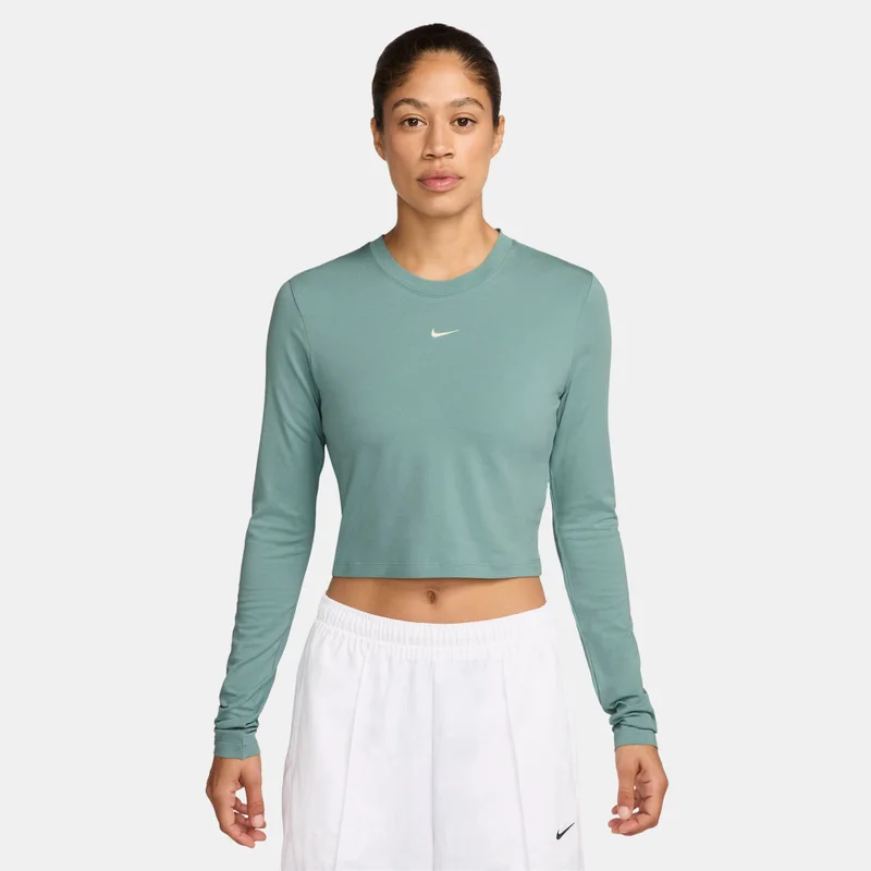 Nike Grey Women's Sportswear Chill Knit Crop Top for Women | Best Price UAE