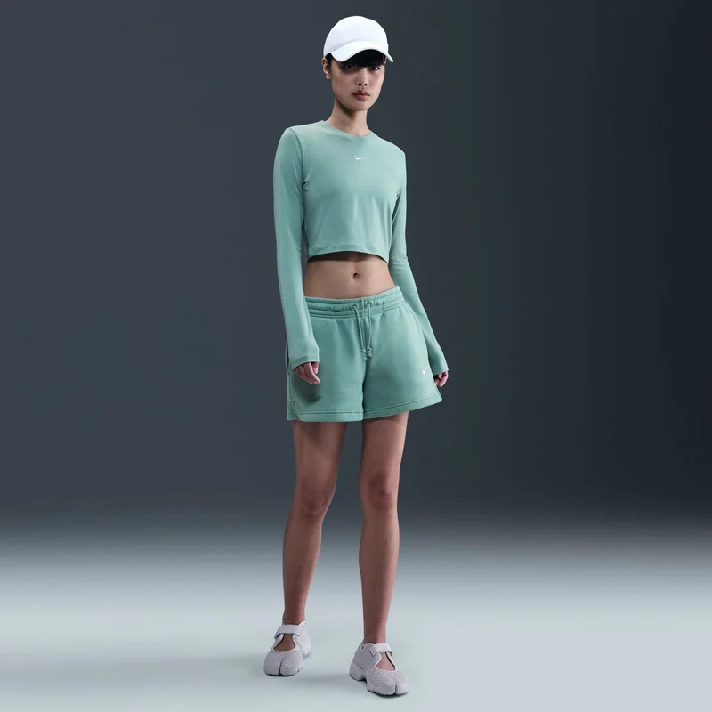 Nike Grey Women's Sportswear Chill Knit Crop Top for Women | Best Price UAE