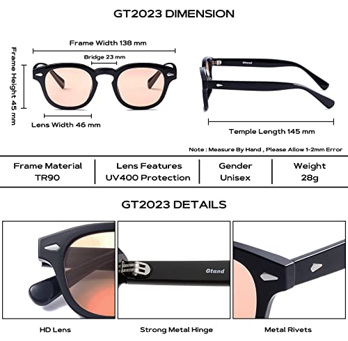 Gtand Unisex Vintage Retro Round Style Tinted Sunglasses For Men Women Fashion Circle Sun Glasses 46mm - Image 5