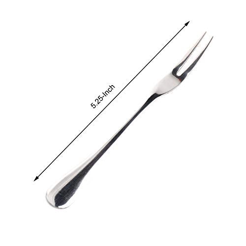 WARMBUY Small Stainless Steel Forks for Cocktail Appetizer Dessert Party, Set of 12 - Image 2