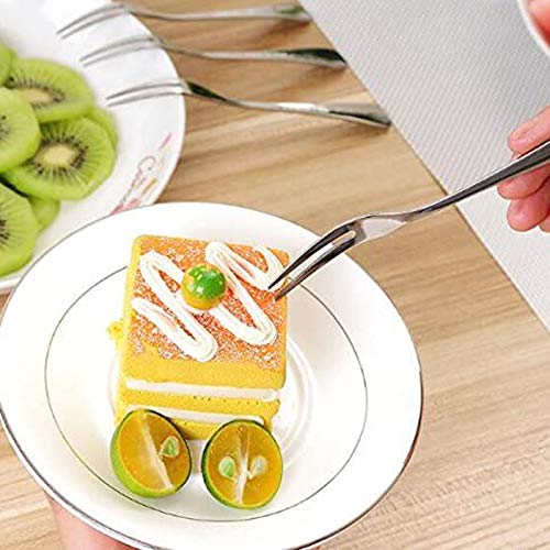 WARMBUY Small Stainless Steel Forks for Cocktail Appetizer Dessert Party, Set of 12 - Image 5