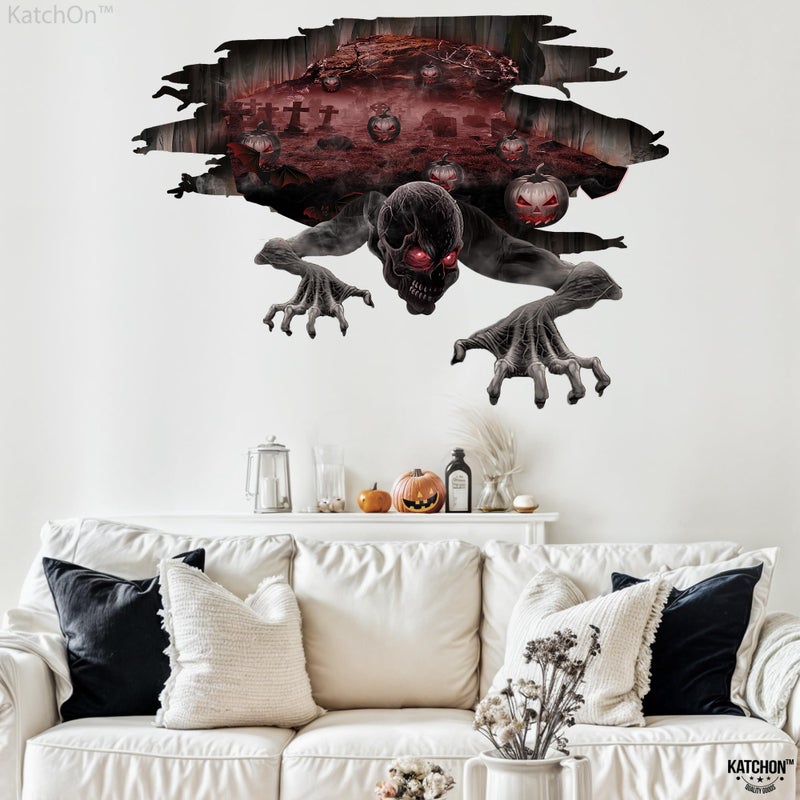 KatchOn  3D Halloween Floor Decals - Large  36 X 24 Inch | 3D Halloween Floor Stickers for Scary Home Halloween Party Decorations | 3D Ghost Halloween Stickers for Scary Halloween Decorations Indoor - Image 5