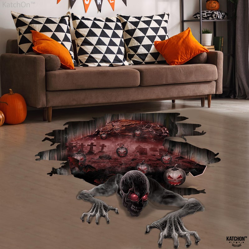KatchOn  3D Halloween Floor Decals - Large  36 X 24 Inch | 3D Halloween Floor Stickers for Scary Home Halloween Party Decorations | 3D Ghost Halloween Stickers for Scary Halloween Decorations Indoor - Image 4