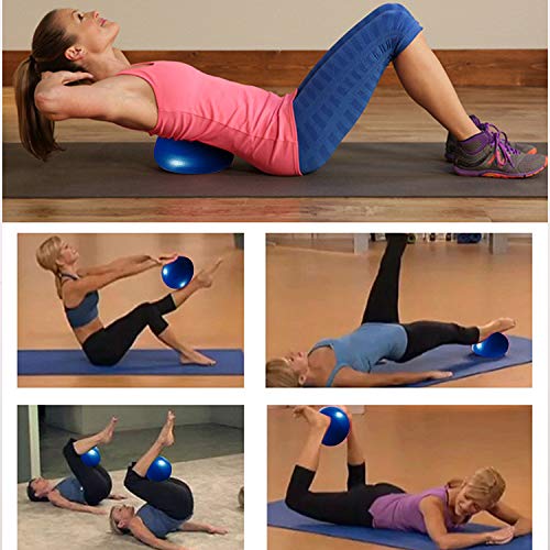 Vaupan Mini Exercise Ball, 9 Inch Small Gym Ball with Inflatable Straw for Yoga, Pilates, Stability, Barre, Physical Therapy, Stretching and Core Training, Improves Balance, Strength - Image 5