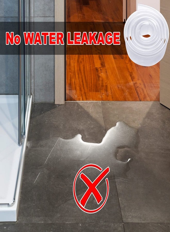 Zonon 108 Inch Clear Shower Door Bottom Seal T Shaped Shower Door Seal Strip Framed Shower Door Drip Sweep Replacement Parts for Bathroom - Image 3