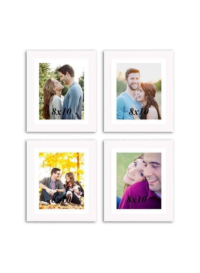 Art Street Individual White Wall Photo Frames for Home & Wall Decor, Decorative Rectangular Wall Hangings - Set of 4 (4 Unit 8x10 inches) - Image 2