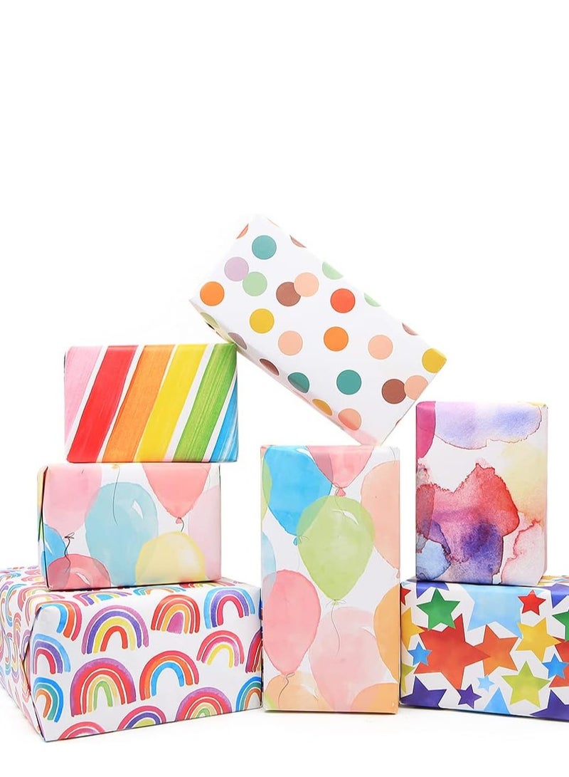 Gift Wrapping Paper with Ribbon Sticker Tape Set, Durable Gift Wrap Set for Birthday Party, Valentines Day, Wedding, Baby Shower, Bridal Shower, Graduation 50 cm X 70 cm - Image 4