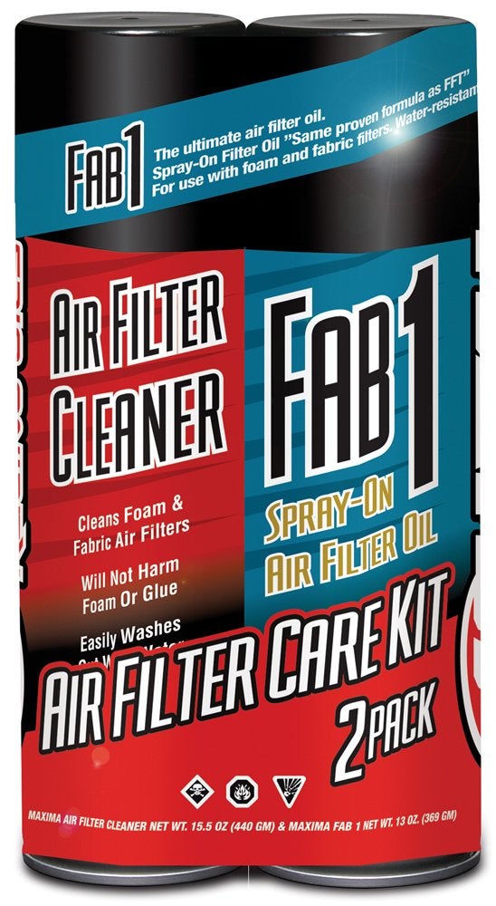 Maxima Maxima 70-799202-2PK Air Filter Maintenance Aerosol Combo Kit, (Pack of 2) 