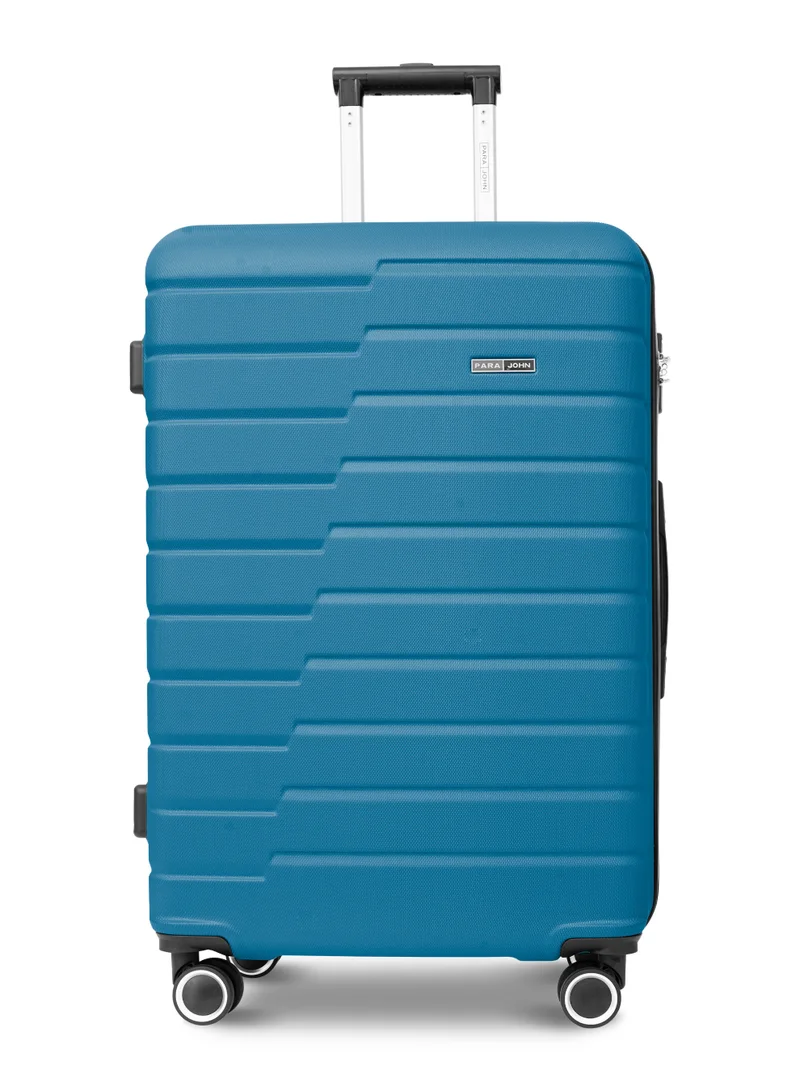 بارا جون Twinora  20-Inch Small ABS Hard Case Cabin Luggage Trolley Bag – 10kg Capacity, 8 Spinner Wheels & Lock, Blue