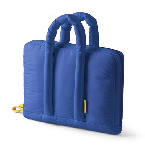DailyObjects Puft Laptop Bag with Padded Sleeve (5L) (Fits 16" MacBook/14 Laptops), Detachable Pouch – Blue Colour - Image 5