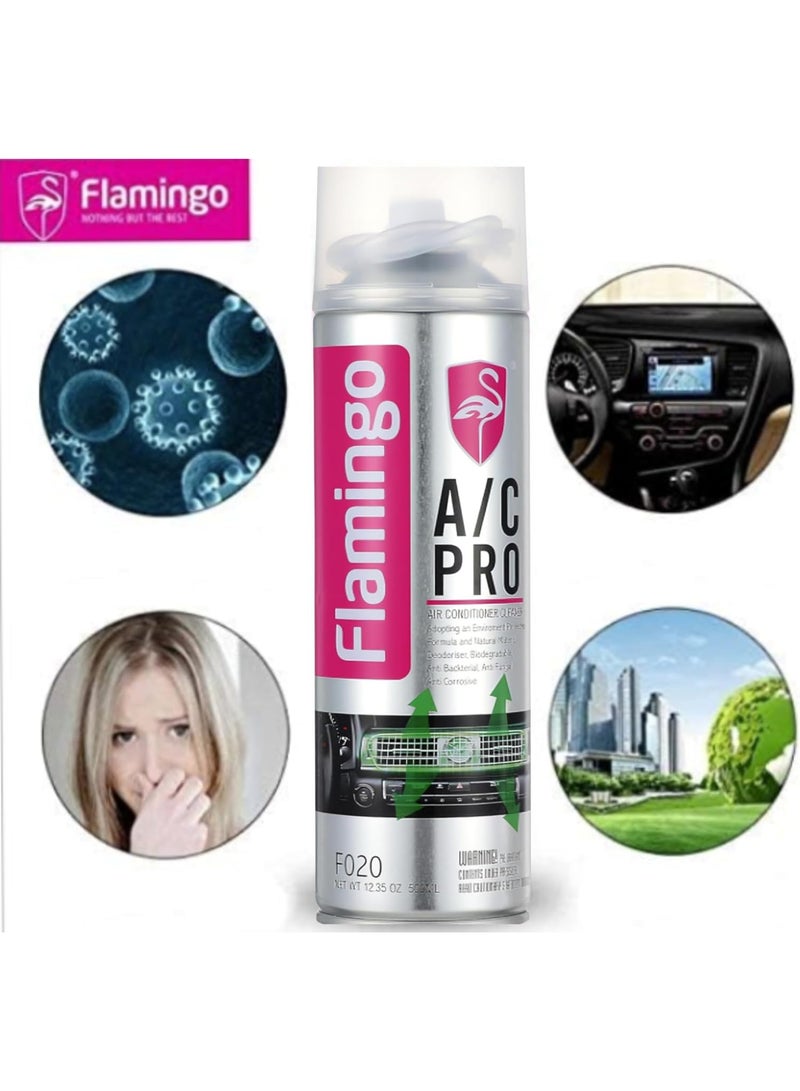 Flamingo A/C Pro Foam Cleaner (500ml) | Car & Home Air Conditioner Disinfectant & Deodorizer | Deep Cleaning, Anti-Bacterial & Anti-Fungal - Image 5
