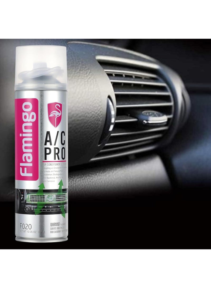 Flamingo A/C Pro Foam Cleaner (500ml) | Car & Home Air Conditioner Disinfectant & Deodorizer | Deep Cleaning, Anti-Bacterial & Anti-Fungal - Image 4