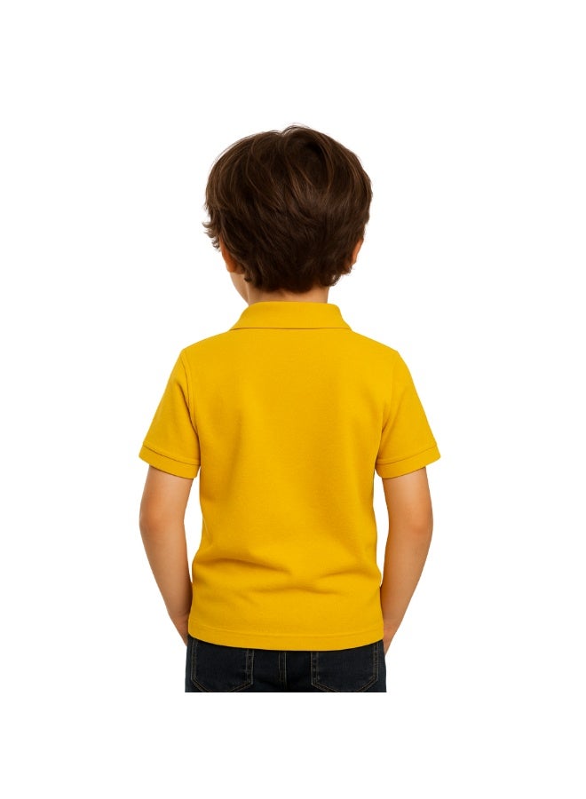 PRINTSHOP4ME Boys Kids Polo TShirt 230 GSM Pure Cotton Basic Colors - Image 5