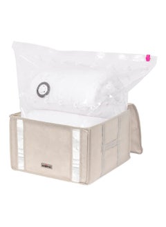 COMPACTOR Space-Saving Vacuum Storage Bag Beige 25 x 40 x 42 cm RAN7651  - Image 2