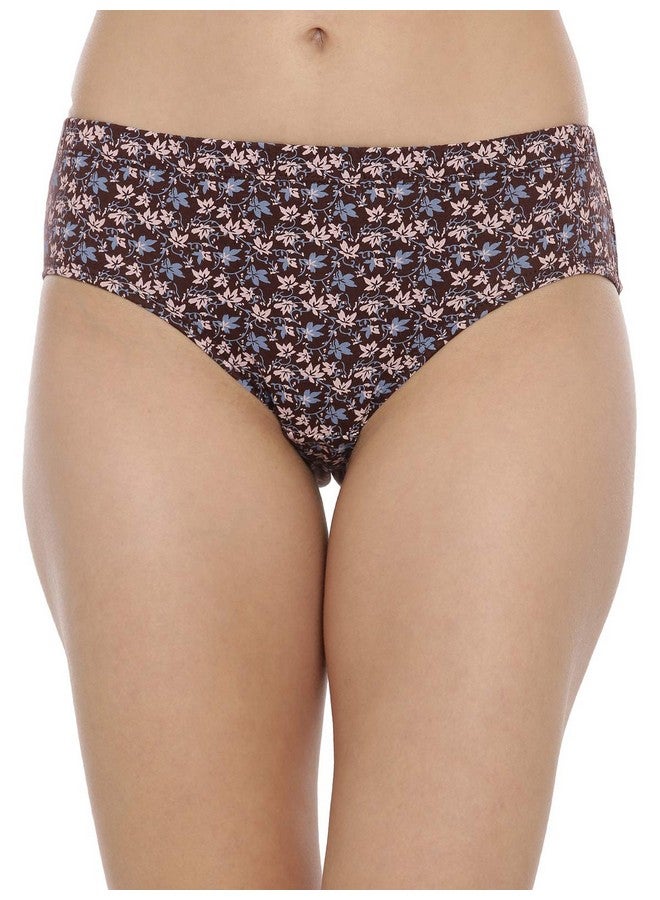 BLOSSOM Womens Cotton, Soft Inner Elastic, Printed Hipster Iris Dark Assorted 38 (Pack of 3) - Image 4