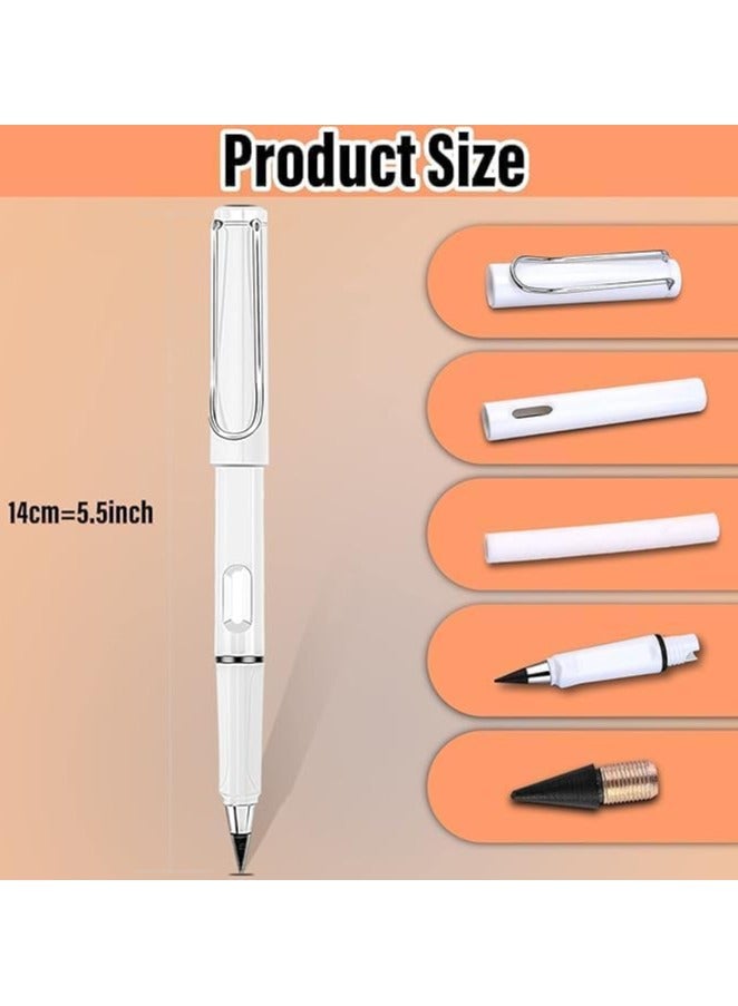 Label 6 Inkless Magic Pencil, Unlimited Writing Pencil, Everlasting Pencil Eternal, with Eraser Tree-Friendly Cute Forever Pencil, for Writing Drawing with Extra 6 Eraser Multi colors - Image 2