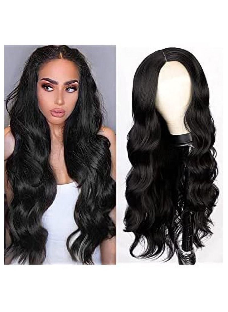 Estelle Eestelle Fiber Heat Resistant Wig, Synthetic long Bodywave Black Wig for Cosplay, Daily wearing  And Party - Image 2