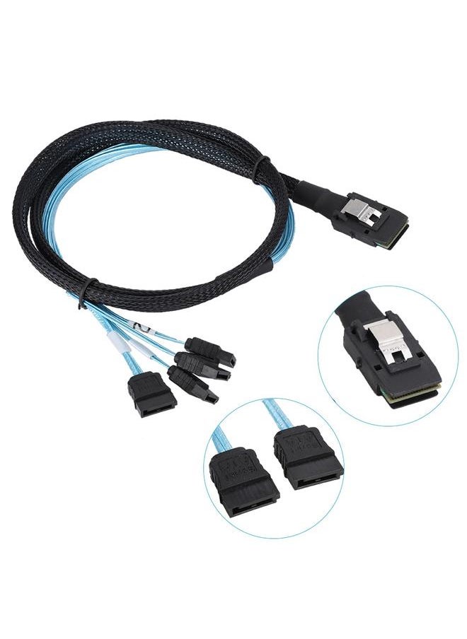 كابل فاصل عالي السرعة 1م Mini SAS36P SFF-8087 إلى 4*SATA 7Pin 6Gbps HD