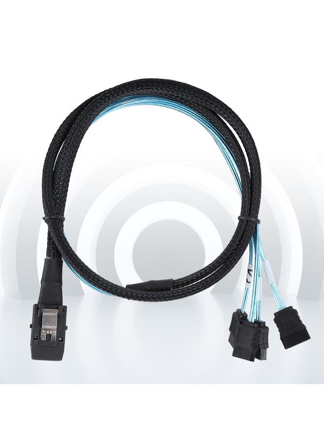 كابل فاصل عالي السرعة 1م Mini SAS36P SFF-8087 إلى 4*SATA 7Pin 6Gbps HD