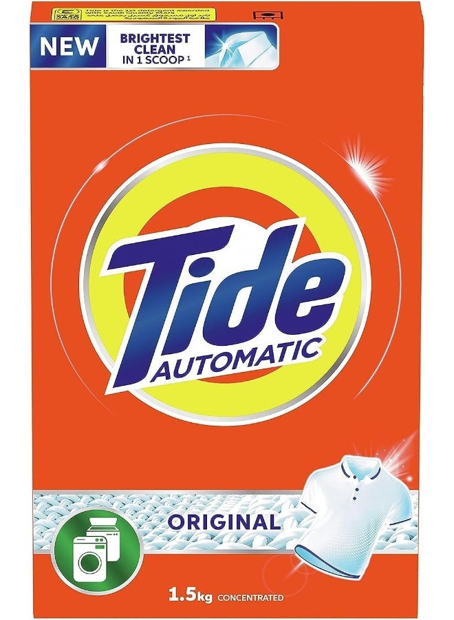 Tide Tide Automatic Powder Laundry Detergent Original Scent 1.5kg  - Image 1