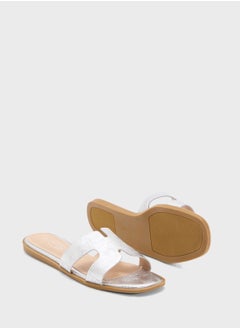 ELLA Cut Out Metallic Sandal  - Image 3