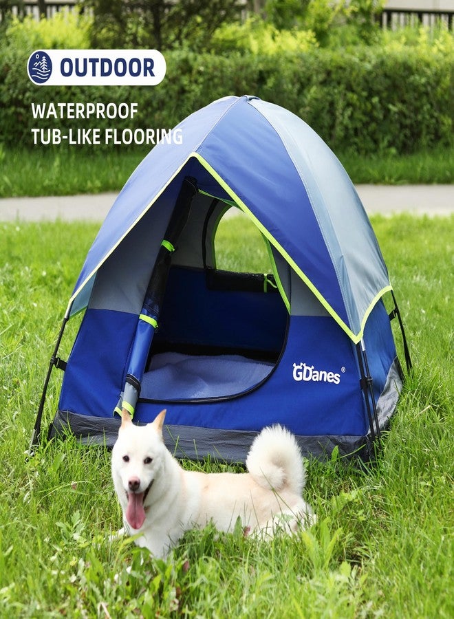 GDanes Blue Dog Tent House - Portable Indoor/Outdoor Dog Bed with Soft Pad for Large Dogs, 42 x 42 x 32 Inches - Image 5
