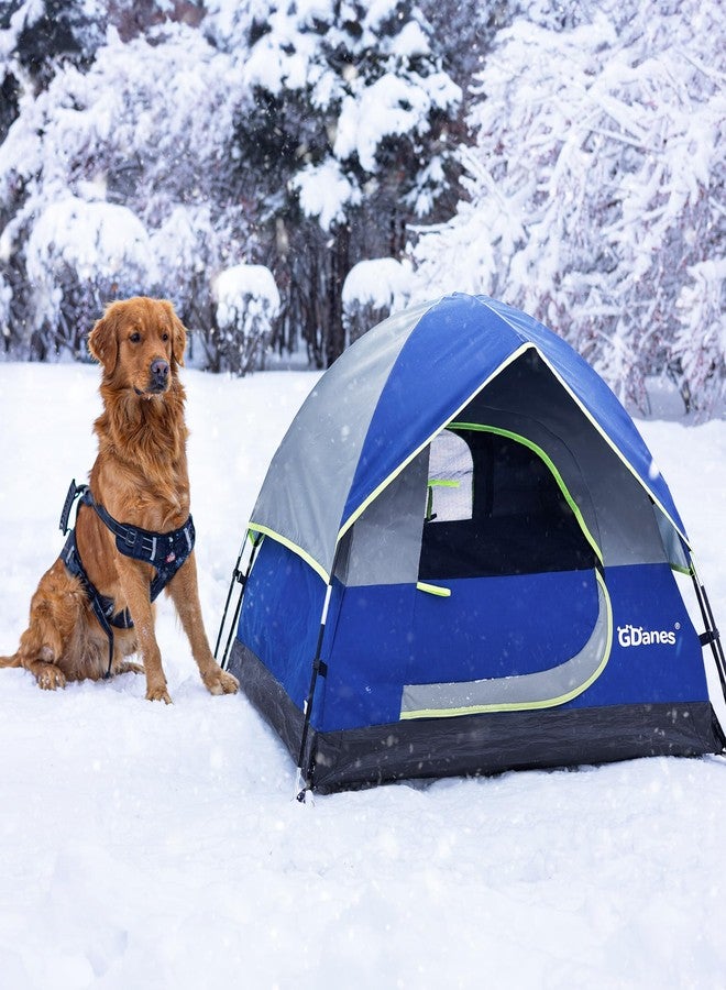 GDanes Blue Dog Tent House - Portable Indoor/Outdoor Dog Bed with Soft Pad for Large Dogs, 42 x 42 x 32 Inches - Image 4