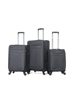 GIORDANO Giordano Softside Luggage Trolley Bag 3 Pieces Set,Grey  - Image 1