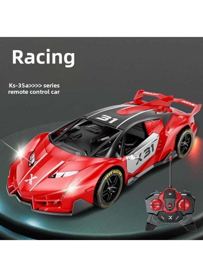 Children's Electric Remote Control Toy Sports Car Rc Rechargeable Drift Light Racing Boy's Electric Stall Toys-Color:35a Red Enlarged Version Of Lambo Daniu Remote Control Car-Scale:Standard Version  Mail Order Box - Image 1