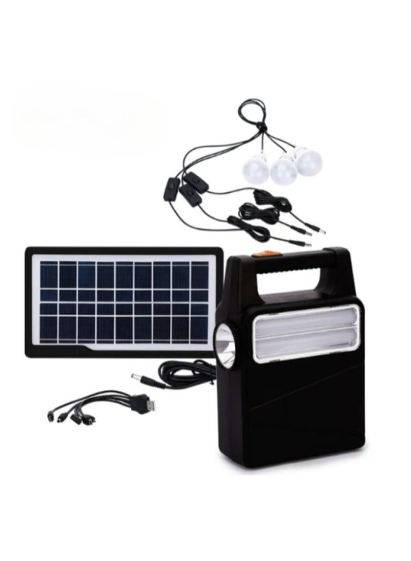WEIDASI ‏A multifunctional solar-powered lighting and charging system ideal for trips, camping, and sudden power outages. - Image 1