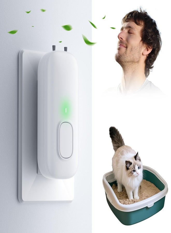 IGOKOTI Plug In Negative Ion Air Purifiers Quiet Air Freshener for Bedroom Office Basement - Portable Mini Air Cleaner Odor, Dust, Pet Smell (white) - Image 1