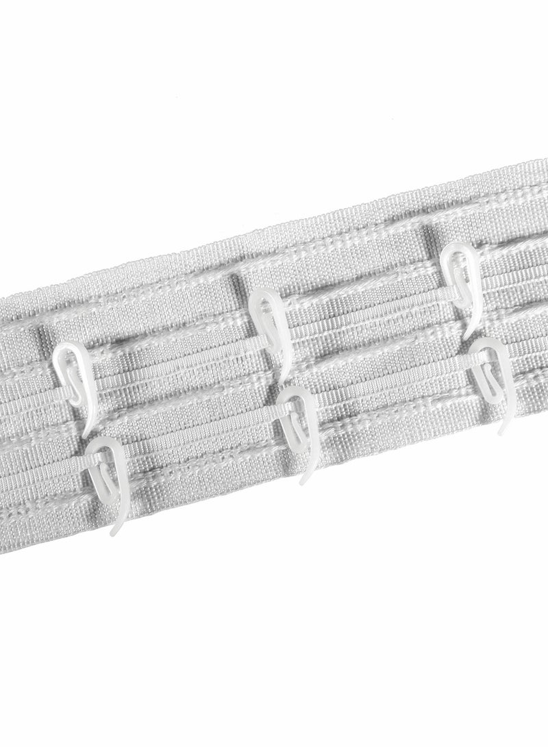 White Plastic Curtain Hooks for Door Curtain 100 Pcs - Image 4