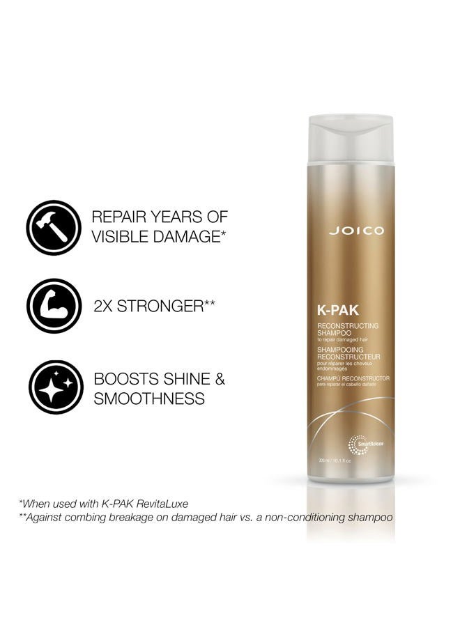 JOICO K-PAK Daily Shampoo and Conditioner Set to Repair Damage, 10.1-Ounce - Image 2