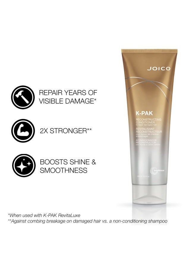 JOICO K-PAK Daily Shampoo and Conditioner Set to Repair Damage, 10.1-Ounce - Image 3