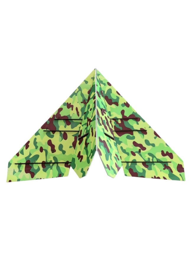 Generic - Paper Airplane Model Aircraft 1m Magic Board Pp Anti-Fall Board Competition Delta Wing Electric Glider Kt Remote Control-Color:Complete Machine Standard Package (mc6c Right-hand Throttle)-Specification:1m Magic Board Paper Plane (camouflage Blue) - Image 1