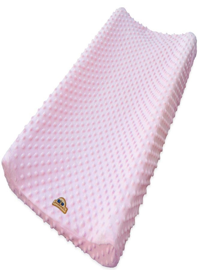 BlueSnail Ultra Soft Minky Dot Changing Pad Cover (Pink,one Size) - Image 1