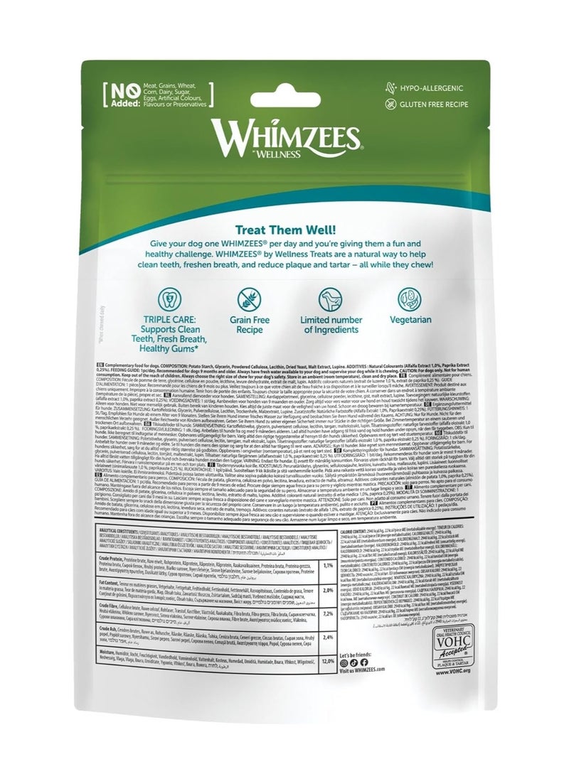 WHIMZEES By Wellness Toothbrush Natural and Grain Free Dog Chews Dog Dental Sticks for Extra Small Breeds 48 Pieces Size XS  - Image 2