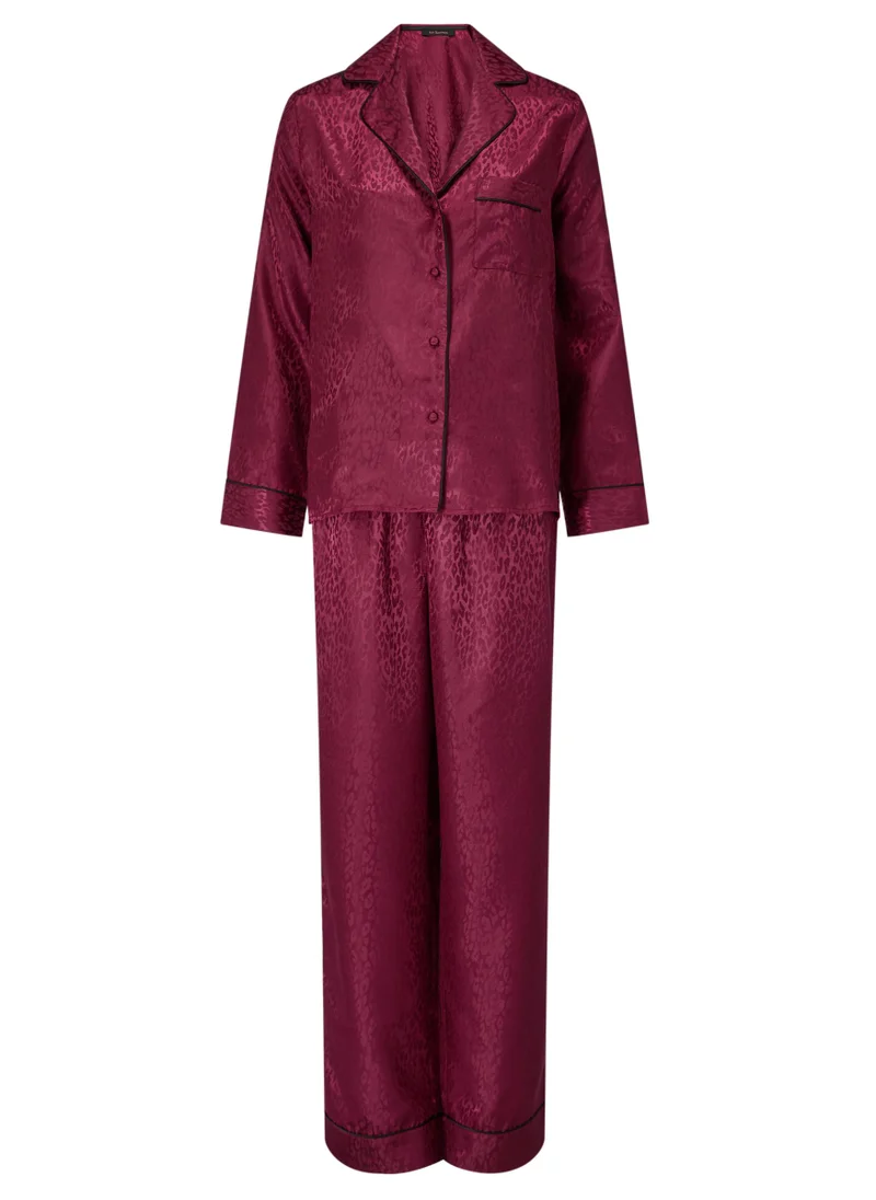 Ann Summers Ann Summers Signature Satin Long All Over Satin Pj Set