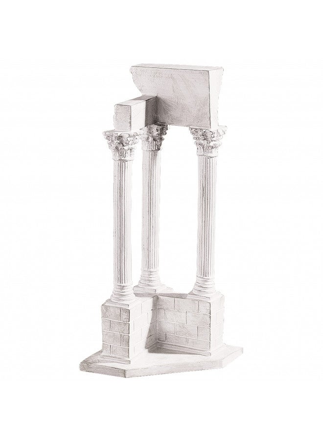 Design Toscano Roman Forum Temple of Vespasian Corner Column Decorative Statue, 12 Inch, Faux Stone Finish - Image 3