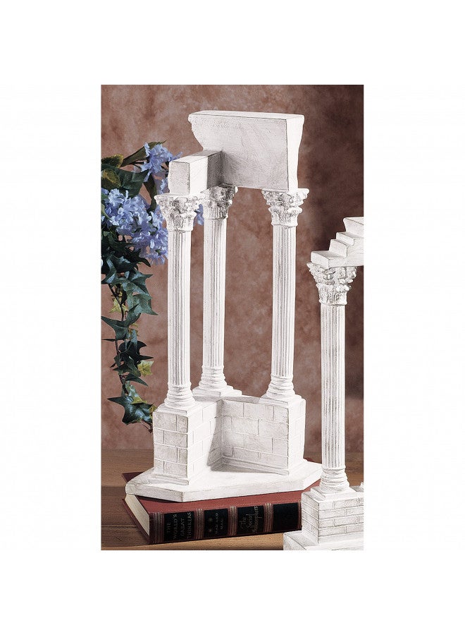 Design Toscano Roman Forum Temple of Vespasian Corner Column Decorative Statue, 12 Inch, Faux Stone Finish - Image 5