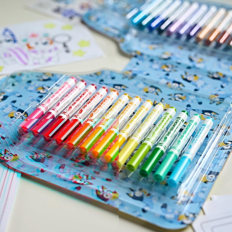 CRAYOLA - Bluey Colours & Stickers Case, Set of Felt Tip Pens, Colouring Pens, Stickers, 45 Pieces, Creative Gift for Children, from 5 Years - Image 5
