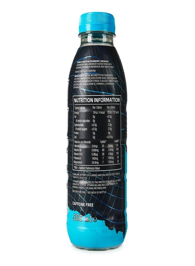 Prime Hydration Prime Strawberry Lemonade Hydration Drink, 16.9 fl oz ℮ 500 ml - Image 2