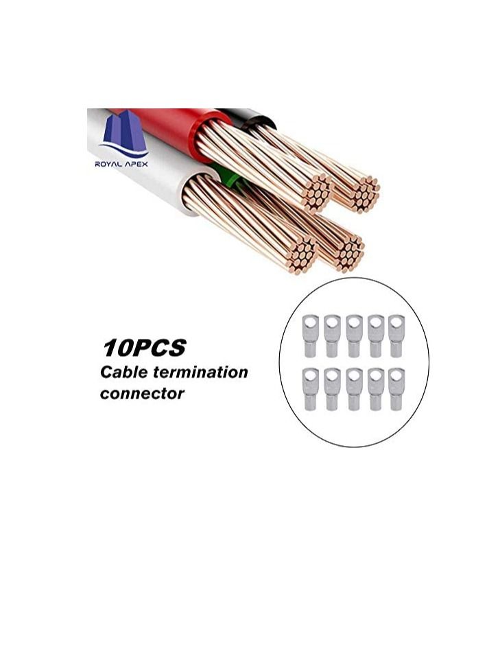 Copper Cable Lugs 10Pcs Set-Wire Terminals, Connector Cable lugs Ring Battery SC Terminals, for Marine, Solar, Automotive, Electric, Home Applications etc (Hole Size 10mm, Cable Size 95mm) - Image 3