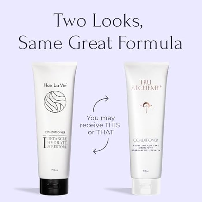 Tru Alchemy Hair Conditioner for Damaged Hair Dry Hair - Conditioner for Women - Sulfate Free Conditioner to Hydrate, Detangle, and Restore Hair Health - 9 fl oz. (2 Pack) - Image 3
